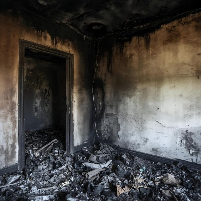 شركة تنظيف بعد الحريق